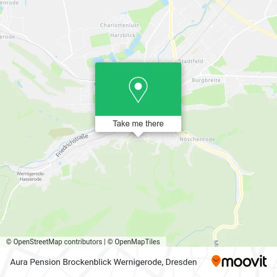 Карта Aura Pension Brockenblick Wernigerode