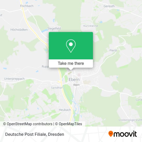 Карта Deutsche Post Filiale