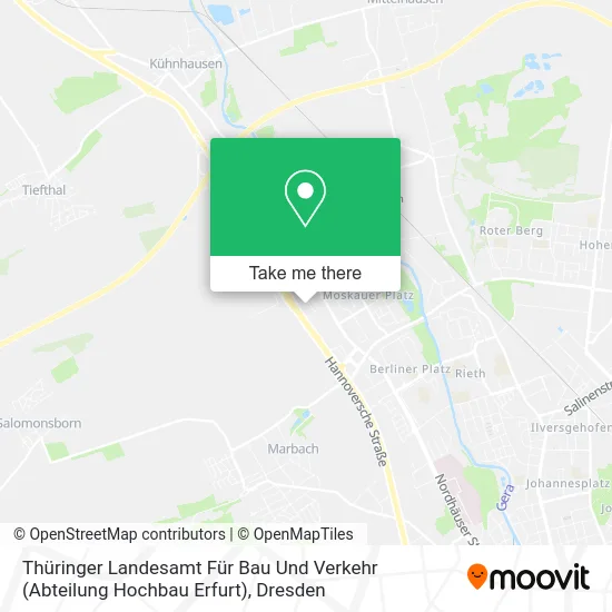Карта Thüringer Landesamt Für Bau Und Verkehr (Abteilung Hochbau Erfurt)