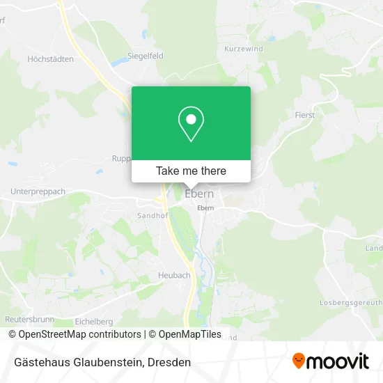 Gästehaus Glaubenstein map