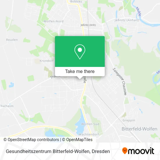 Gesundheitszentrum Bitterfeld-Wolfen map