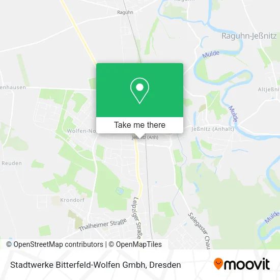 Карта Stadtwerke Bitterfeld-Wolfen Gmbh