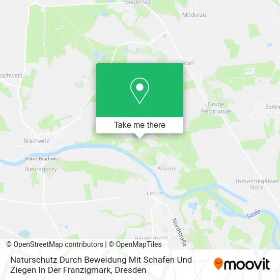 Карта Naturschutz Durch Beweidung Mit Schafen Und Ziegen In Der Franzigmark