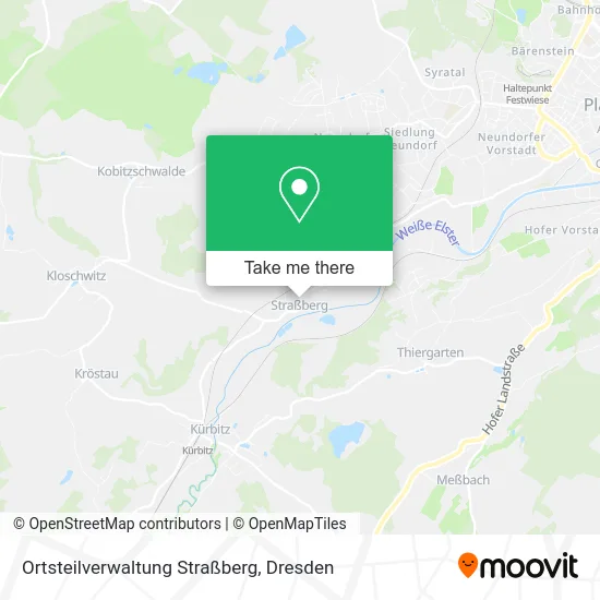 Карта Ortsteilverwaltung Straßberg