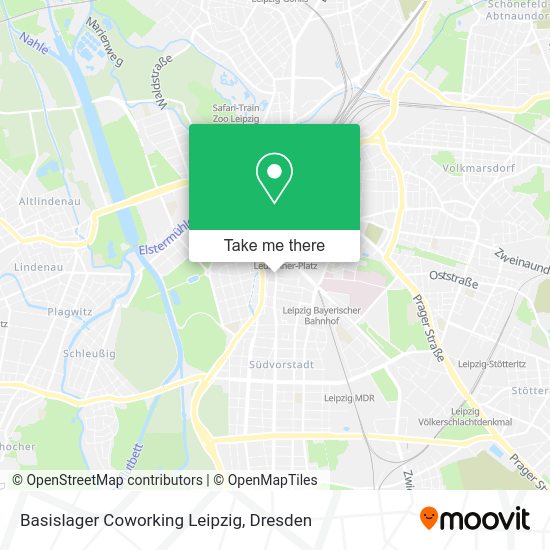 Карта Basislager Coworking Leipzig