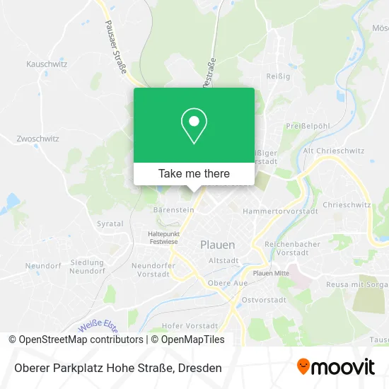 Карта Oberer Parkplatz Hohe Straße