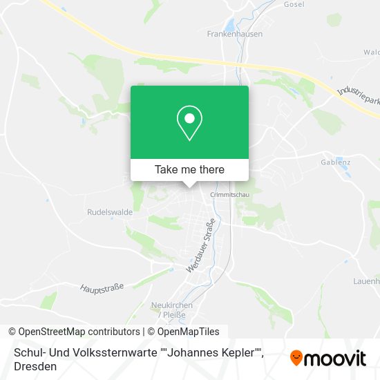 Карта Schul- Und Volkssternwarte ""Johannes Kepler""