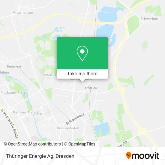 Карта Thüringer Energie Ag