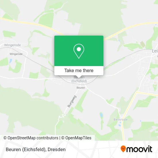 Карта Beuren (Eichsfeld)