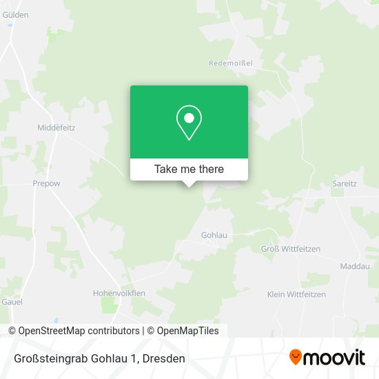 Карта Großsteingrab Gohlau 1