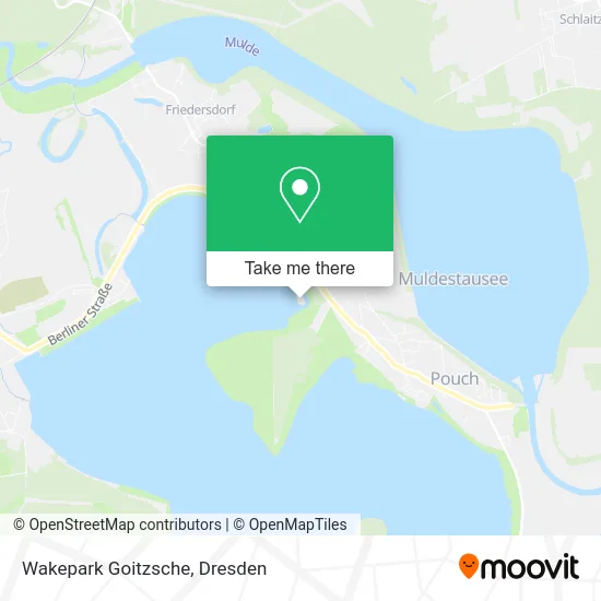 Карта Wakepark Goitzsche