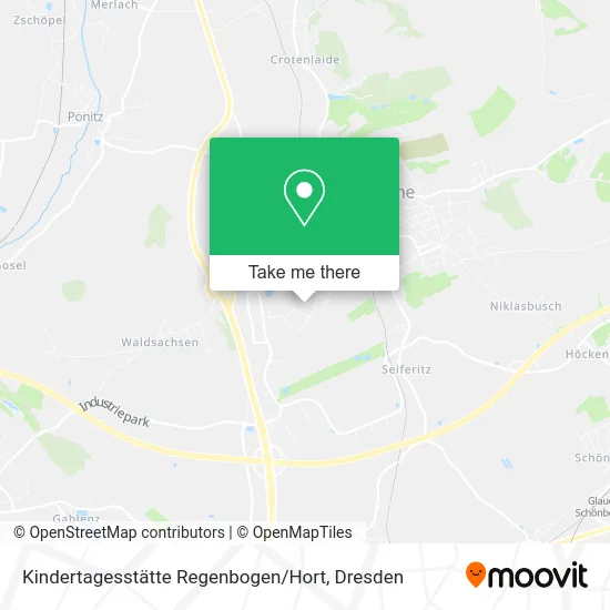 Карта Kindertagesstätte Regenbogen / Hort
