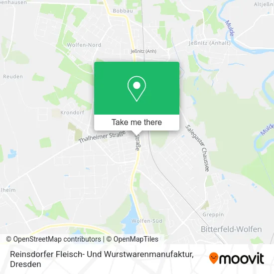 Карта Reinsdorfer Fleisch- Und Wurstwarenmanufaktur