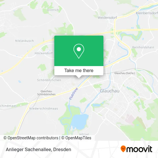 Карта Anlieger Sachenallee