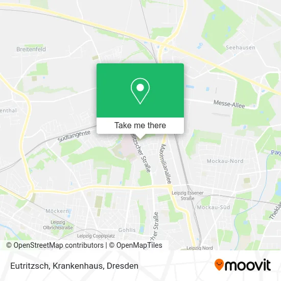 Карта Eutritzsch, Krankenhaus