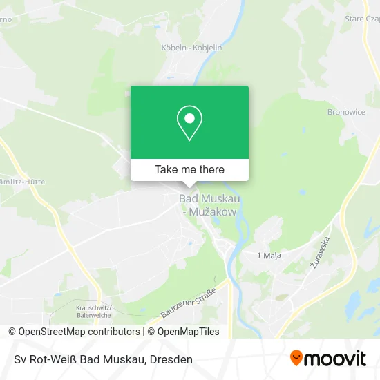 Карта Sv Rot-Weiß Bad Muskau