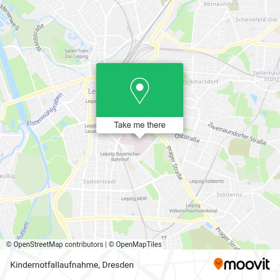 Карта Kindernotfallaufnahme