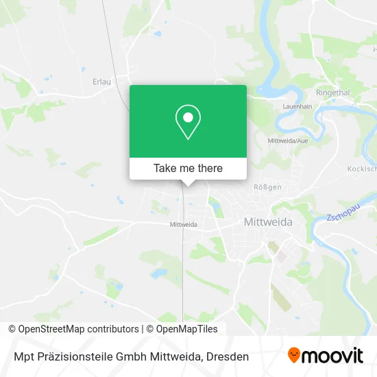 Карта Mpt Präzisionsteile Gmbh Mittweida