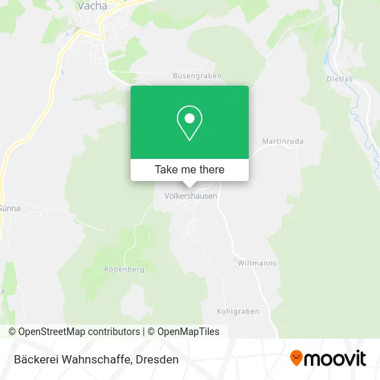 Карта Bäckerei Wahnschaffe