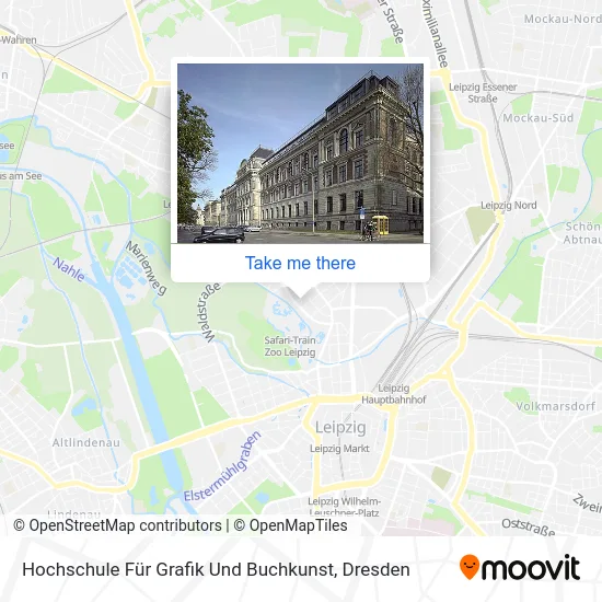 Карта Hochschule Für Grafik Und Buchkunst