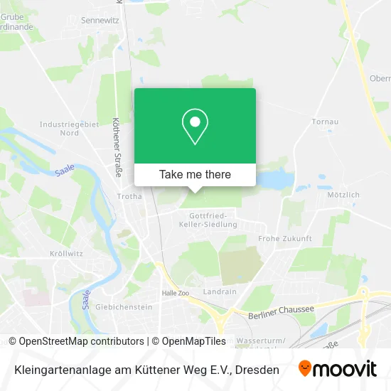 Карта Kleingartenanlage am Küttener Weg E.V.