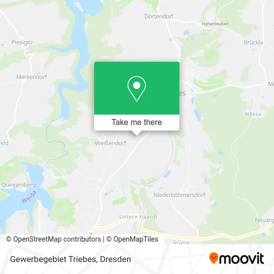 Карта Gewerbegebiet Triebes