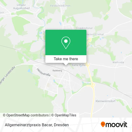 Карта Allgemeinarztpraxis Bacar