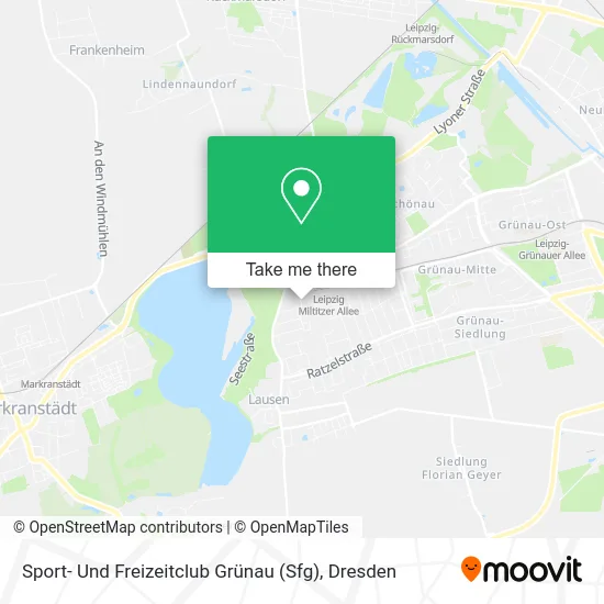Карта Sport- Und Freizeitclub Grünau (Sfg)