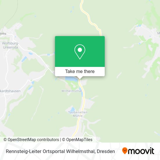 Карта Rennsteig-Leiter Ortsportal Wilhelmsthal