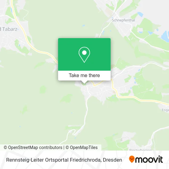 Карта Rennsteig-Leiter Ortsportal Friedrichroda