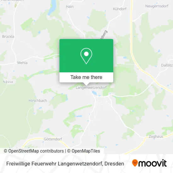 Карта Freiwillige Feuerwehr Langenwetzendorf