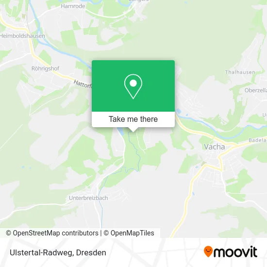 Карта Ulstertal-Radweg