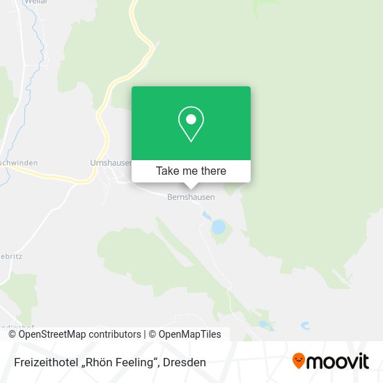 Карта Freizeithotel „Rhön Feeling“