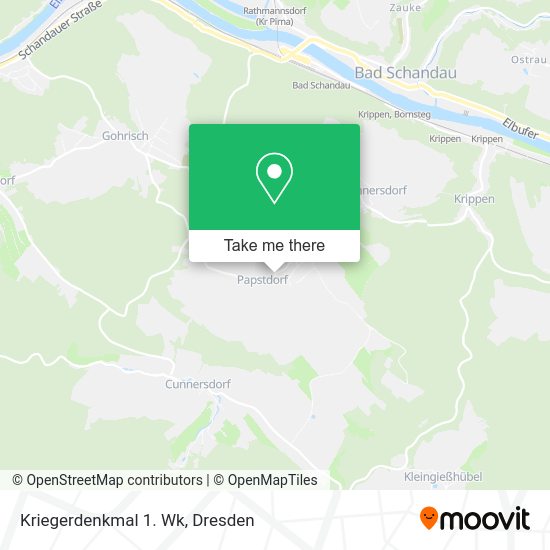 Карта Kriegerdenkmal 1. Wk