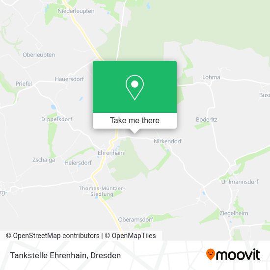 Карта Tankstelle Ehrenhain
