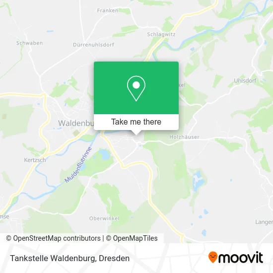 Карта Tankstelle Waldenburg