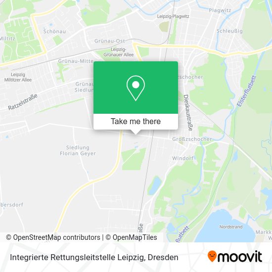 Карта Integrierte Rettungsleitstelle Leipzig