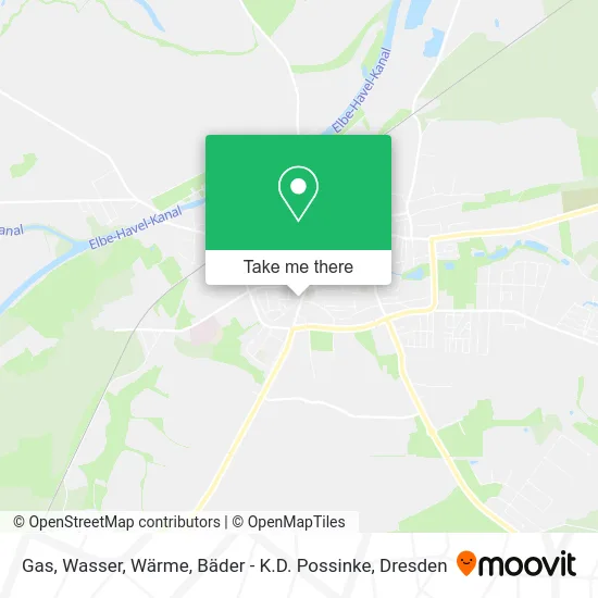 Карта Gas, Wasser, Wärme, Bäder - K.D. Possinke