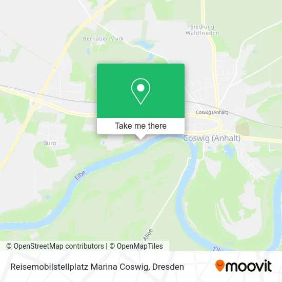 Reisemobilstellplatz Marina Coswig map