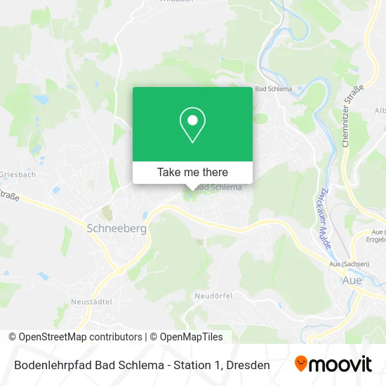 Карта Bodenlehrpfad Bad Schlema - Station 1