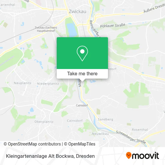 Карта Kleingartenanlage Alt Bockwa