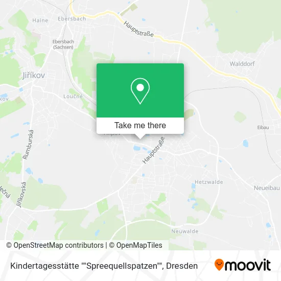 Карта Kindertagesstätte ""Spreequellspatzen""