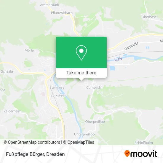 Карта Fußpflege Bürger