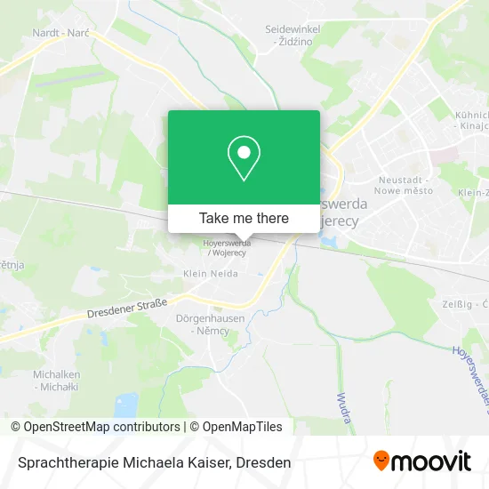 Карта Sprachtherapie Michaela Kaiser