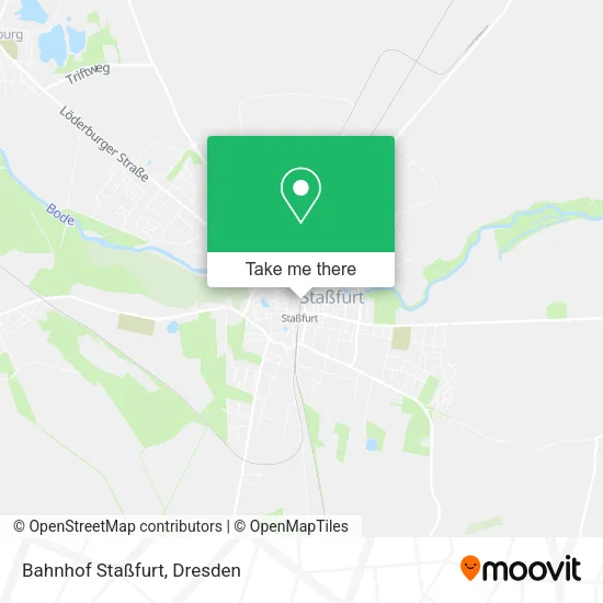 Bahnhof Staßfurt map
