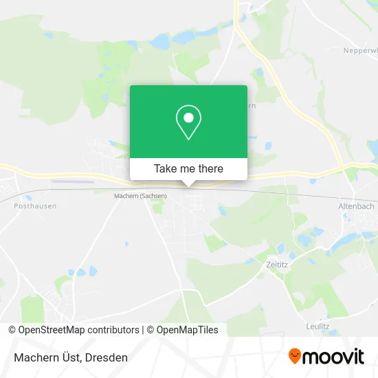 Карта Machern Üst