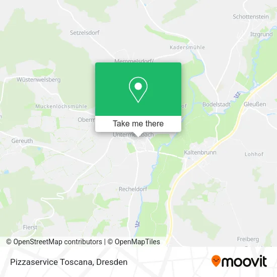 Карта Pizzaservice Toscana