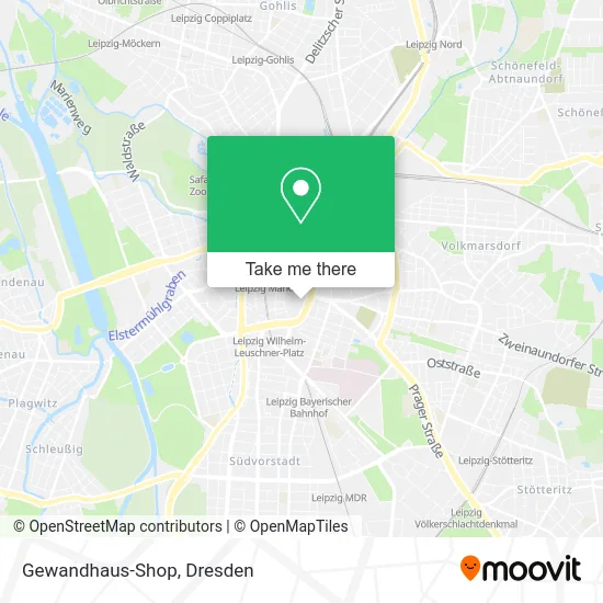 Карта Gewandhaus-Shop