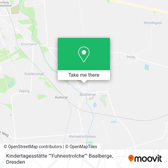 Карта Kindertagesstätte ""Fuhnestrolche"" Baalberge