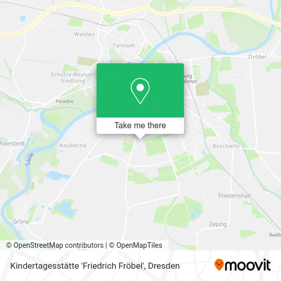 Карта Kindertagesstätte 'Friedrich Fröbel'